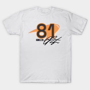 Formula 1 - Oscar Piastri Number. T-Shirt